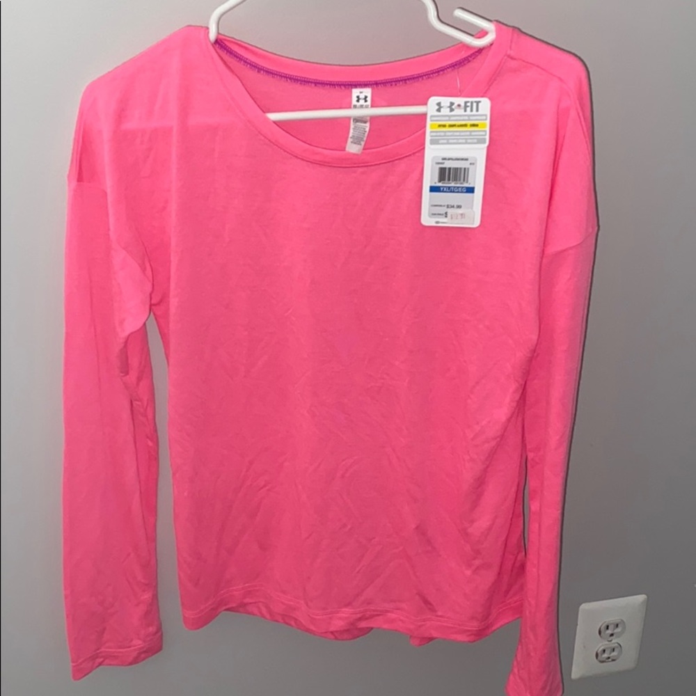Under armour Pink YXL Long sleeve T